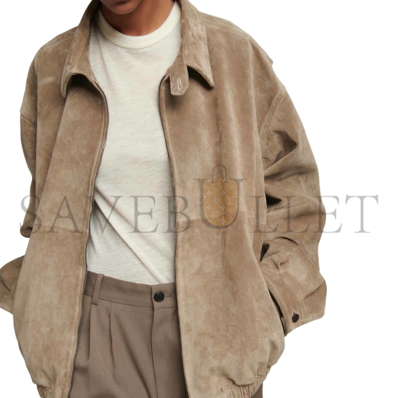 THE ROW RONAN SUEDE BOMBER JACKET